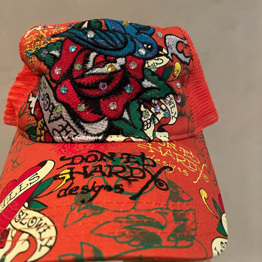 Ed hardy trucker hat